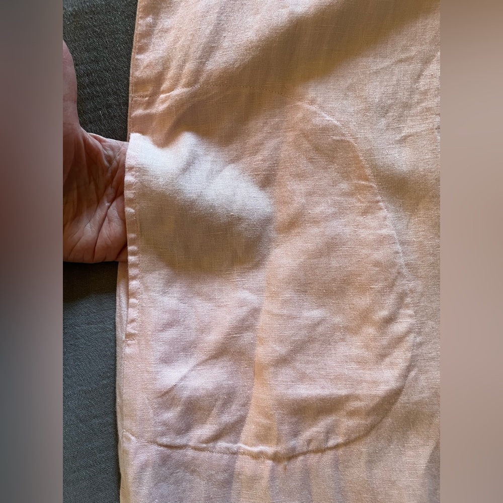 J. Jill Love Linen light pink 100% linen maxi dress 3X - Picture 8 of 12
